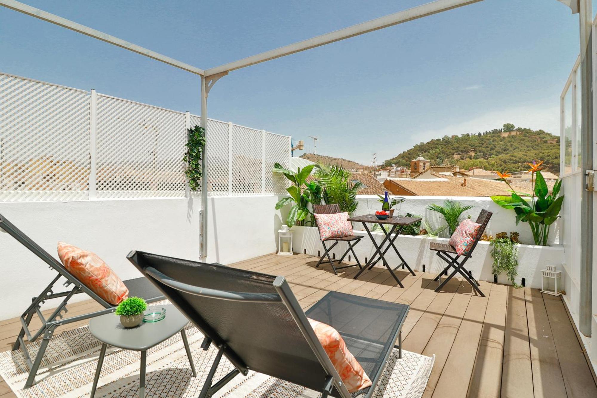C83 Cosy Penthouse With Terrace Old Town Apartment Малага Екстериор снимка